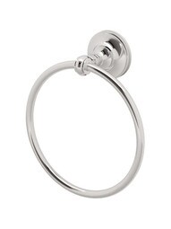 Tavern Towel Ring in Polished Nickel.